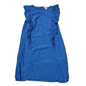 H&M Blue Ruffled Mini Dress Size 6